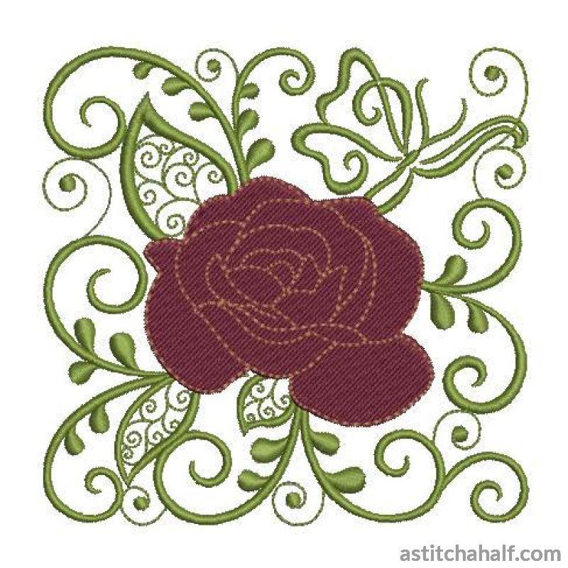 Rose of my Heart - aStitch aHalf