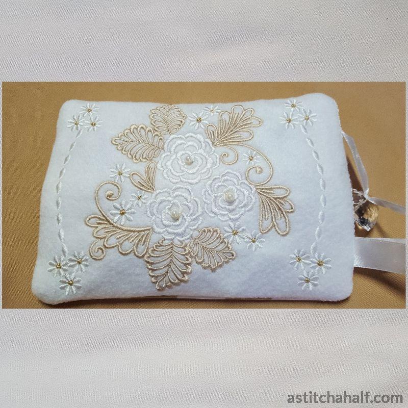 Roses My Darling Eyeglass Case Zipper Bag - aStitch aHalf