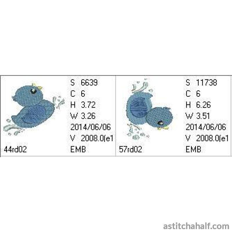 Rubber Ducky Splish Splash - aStitch aHalf