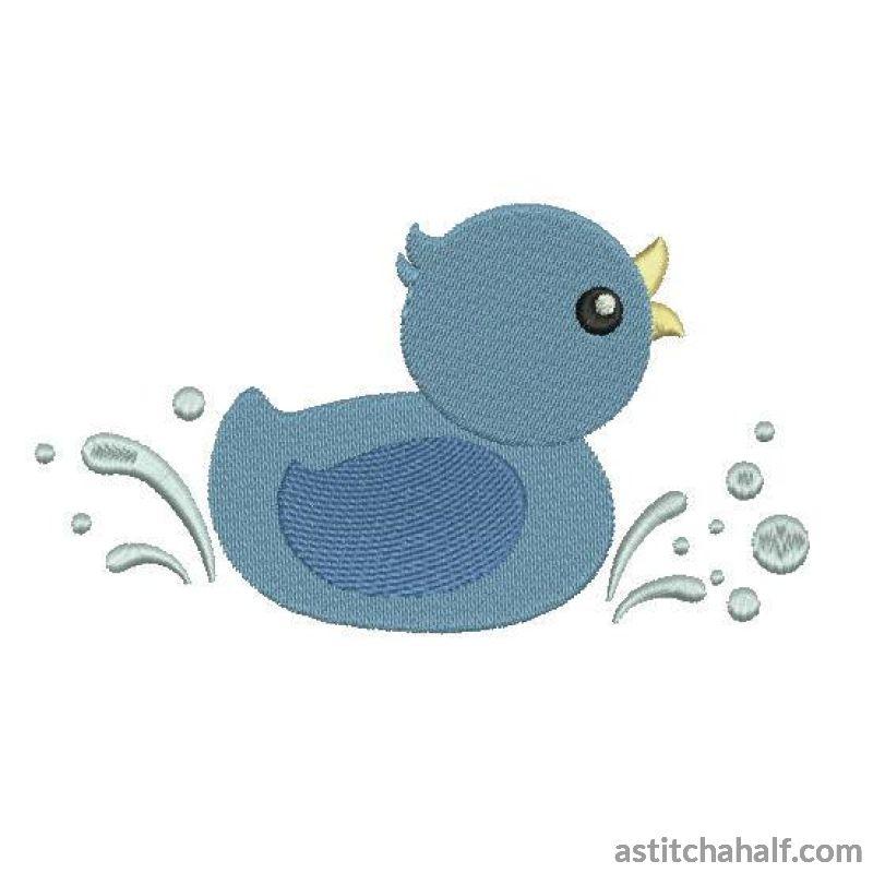 Rubber Ducky Splish Splash - aStitch aHalf