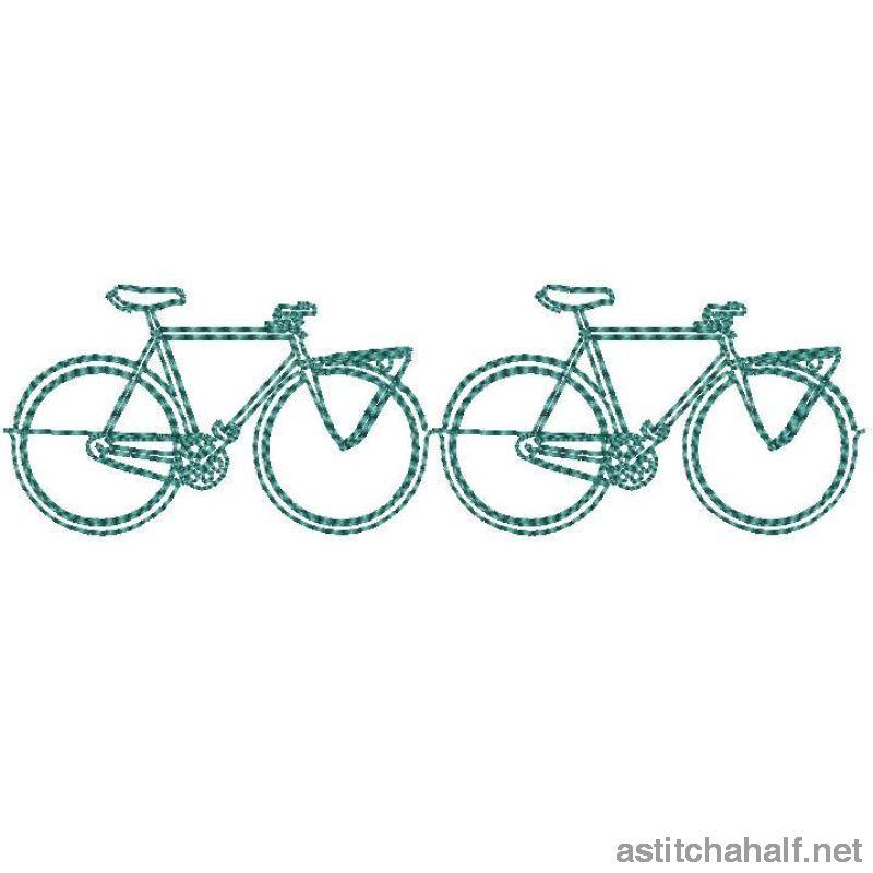 Running Bicycles Combo - aStitch aHalf