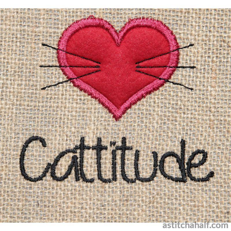 Siamese Cat Silhouette - aStitch aHalf