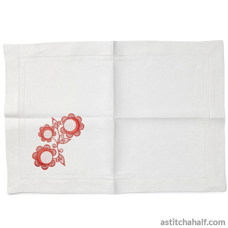 Simple Accent Flowers - aStitch aHalf