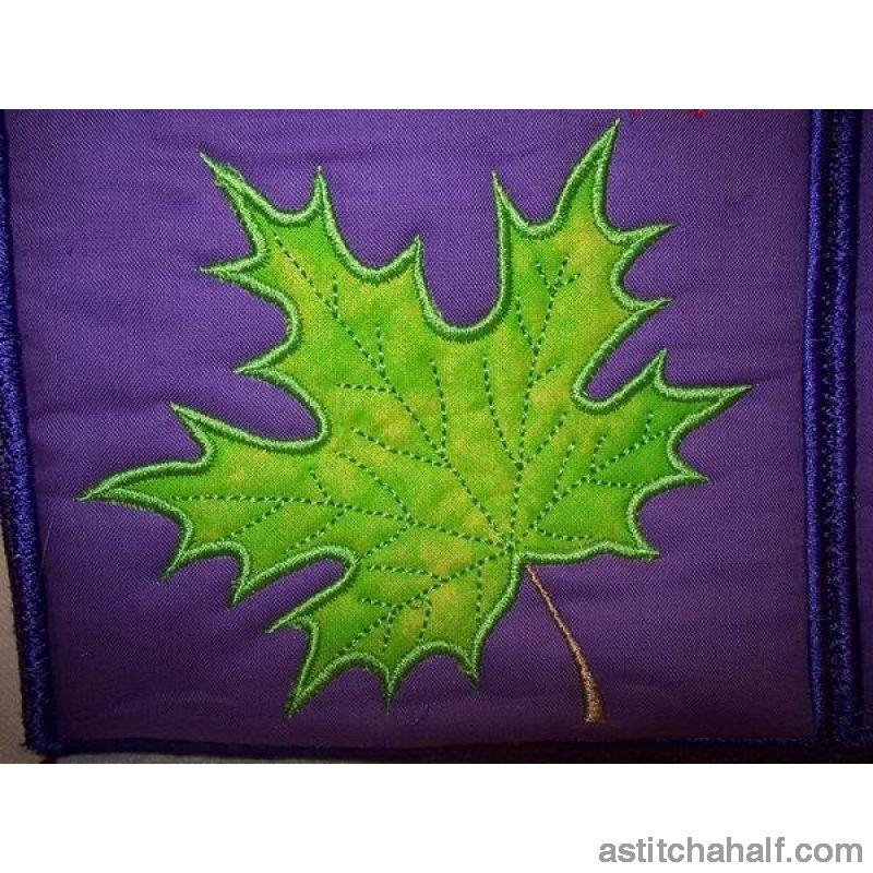 Single Maple Leaf - aStitch aHalf