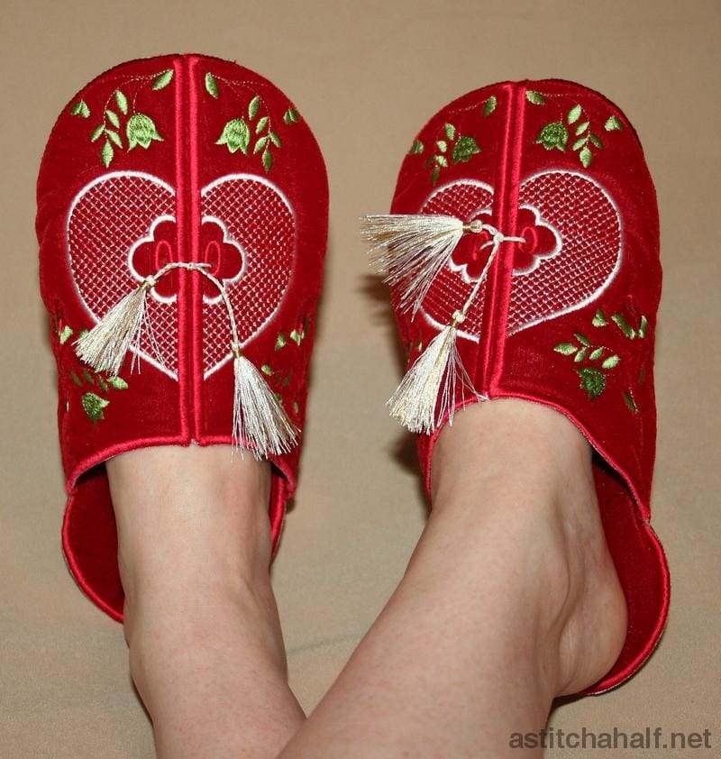 Slippers 4 Lovers - a-stitch-a-half