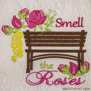 Smell the Roses Garden Seat - aStitch aHalf