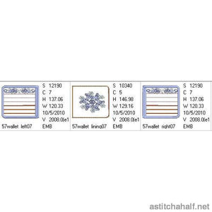 Snow Crystal Wallet - a-stitch-a-half