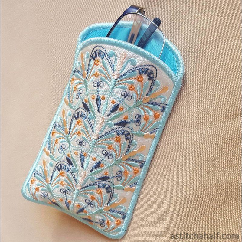Snow Song Eyeglasses Case - a-stitch-a-half