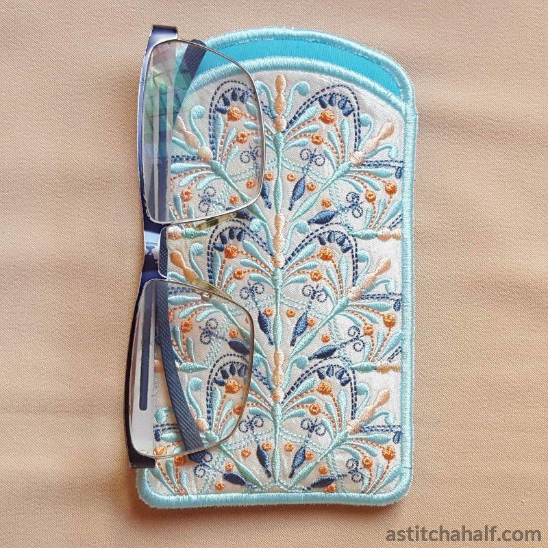 Snow Song Eyeglasses Case - a-stitch-a-half