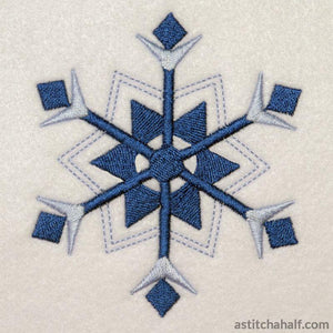 Snowflakes Blizzard - aStitch aHalf