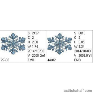 Snowflakes Frost - aStitch aHalf