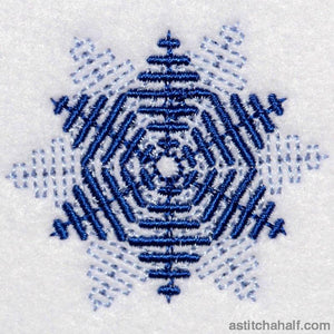 Snowflakes Rime - aStitch aHalf