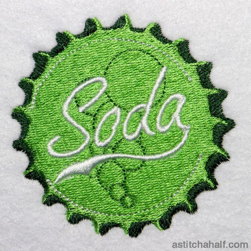 Soda Bottle Cap - aStitch aHalf