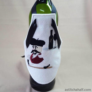 Sommelier Wine Bottle Apron - aStitch aHalf