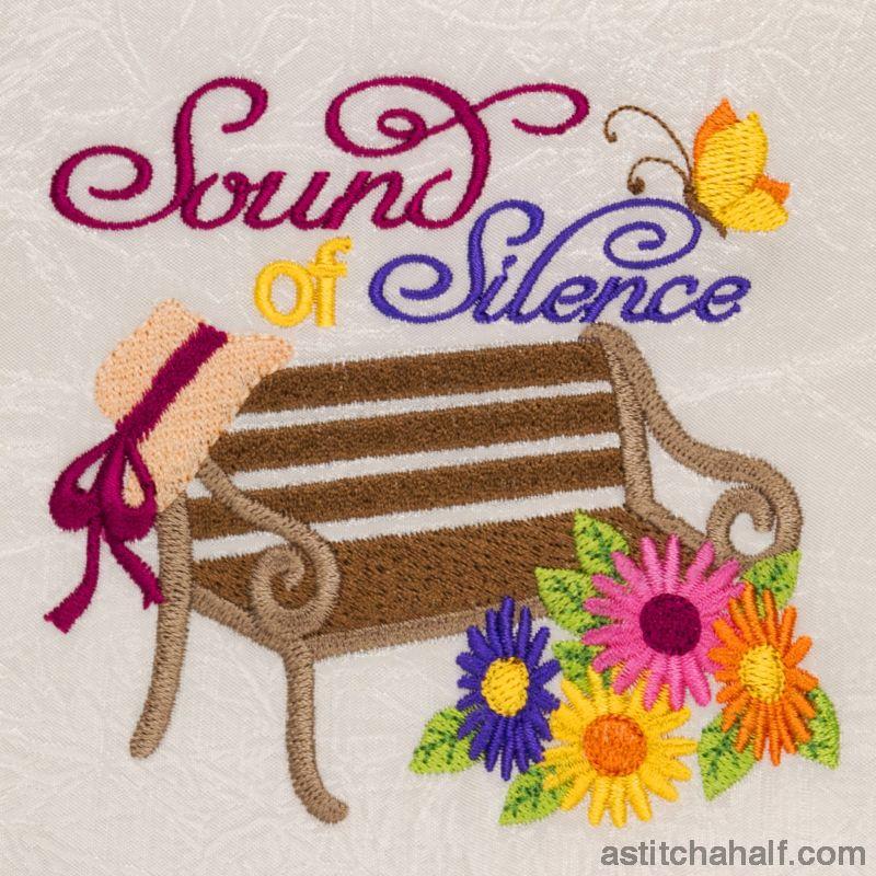 Sound of Silence Garden Seat - aStitch aHalf