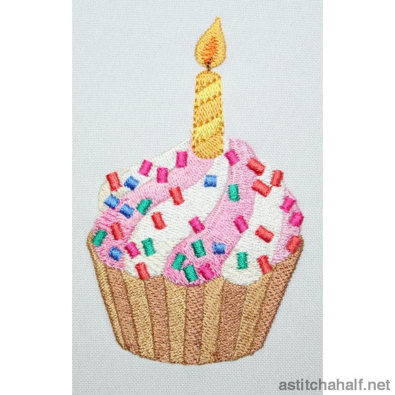 Sprinkles Cupcake - a-stitch-a-half