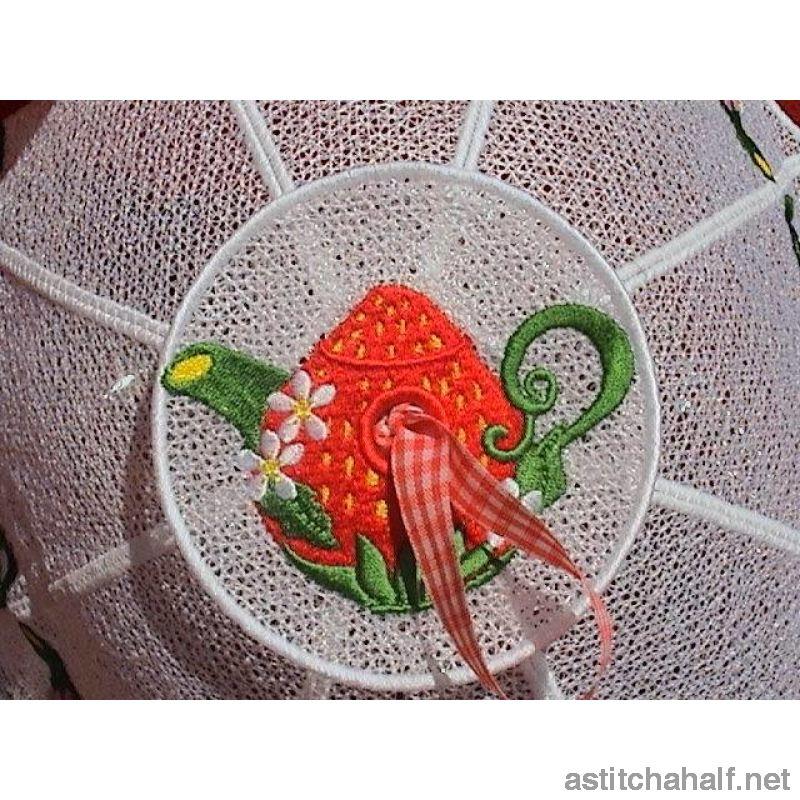 Strawberry Teapot Food Tent - a-stitch-a-half