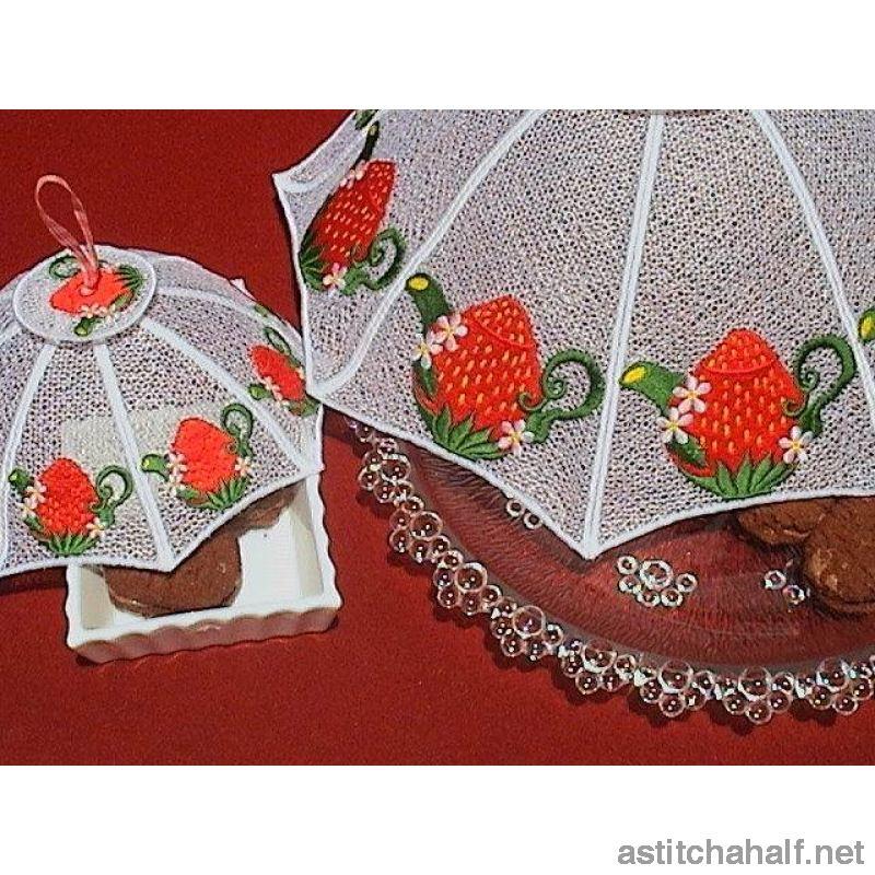 Strawberry Teapot Food Tent - a-stitch-a-half