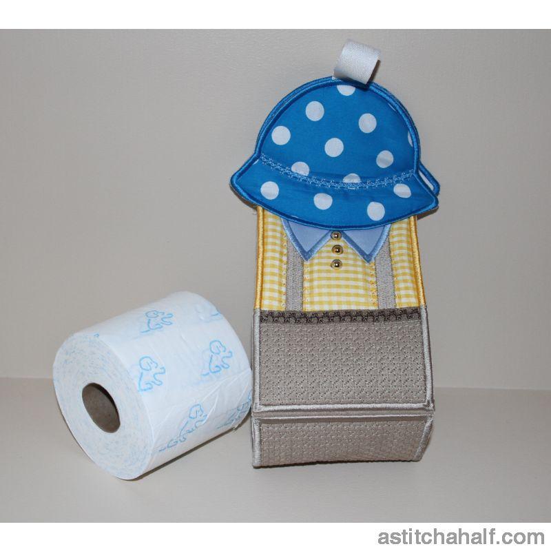 Sunbonnet Sam Toilet Roll Sling - aStitch aHalf