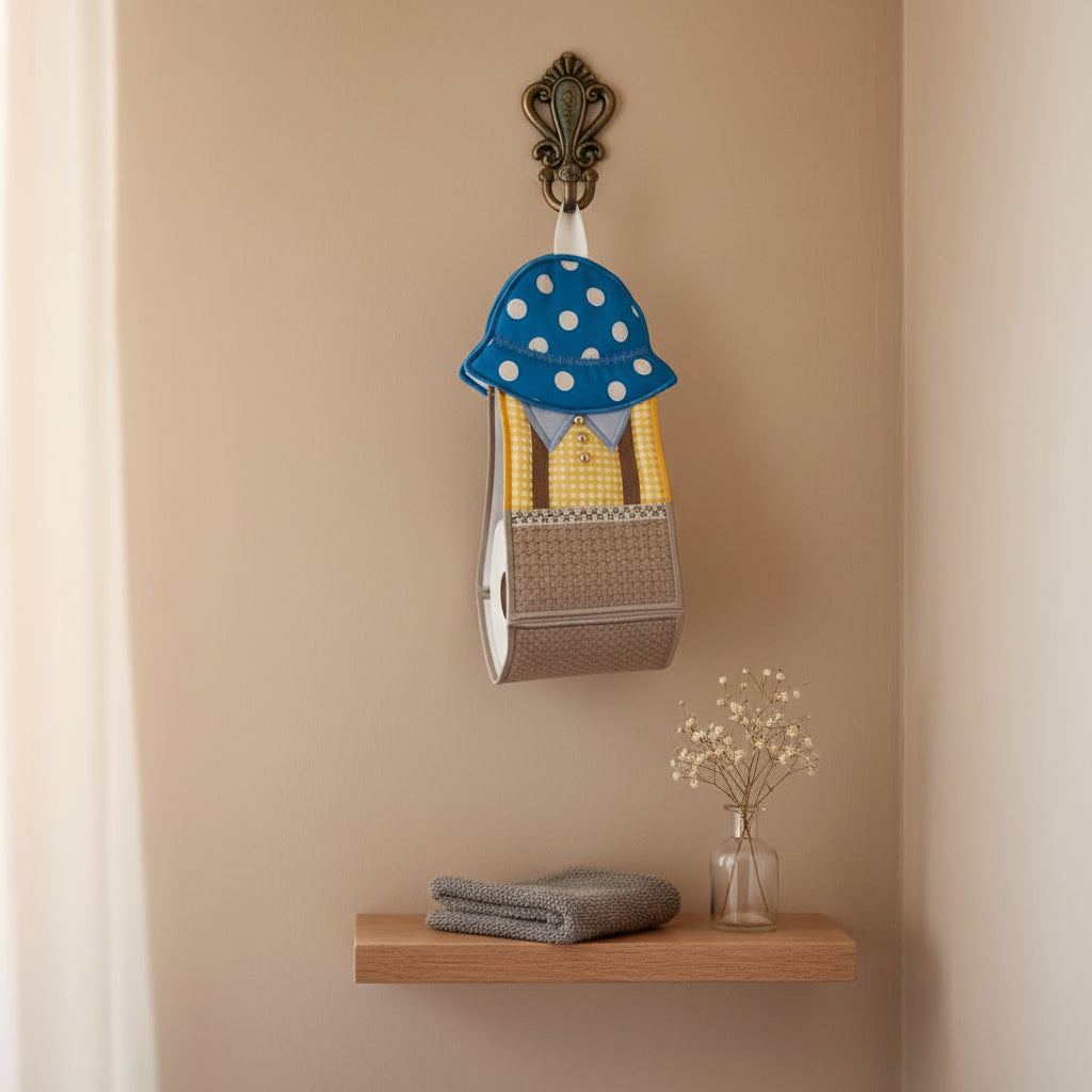 Sunbonnet Sam Toilet Roll Sling - aStitch aHalf