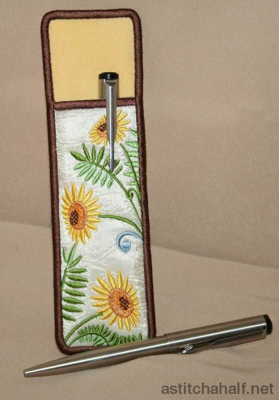 Sunflower Penholder - a-stitch-a-half