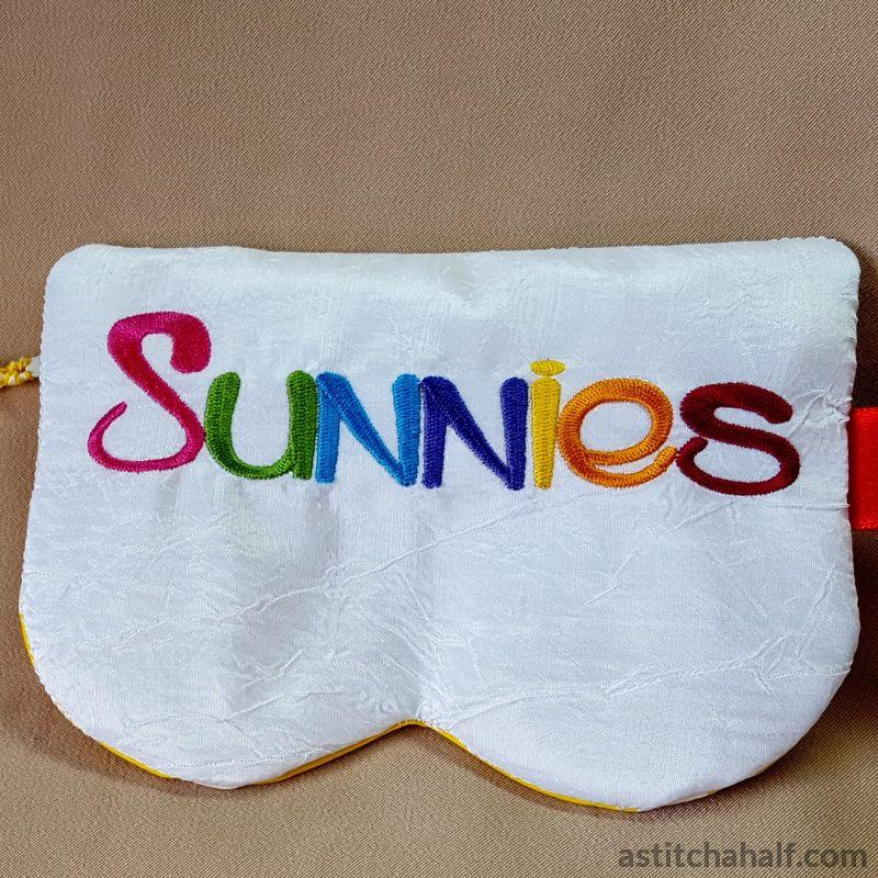 Sunnies Eyeglass Case with ITH Zipper