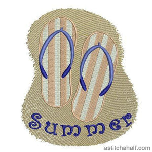 Super Summer Flip Flops - aStitch aHalf