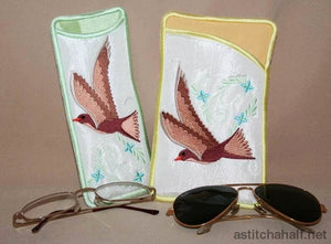 Swallow Eyeglass Cases - a-stitch-a-half