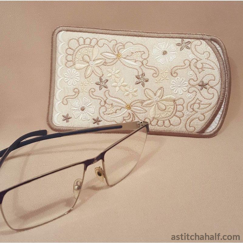 Sweet Serenade Eyeglasses Case - a-stitch-a-half