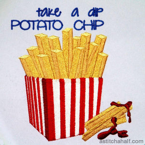 Take a dip Potato Chip - aStitch aHalf