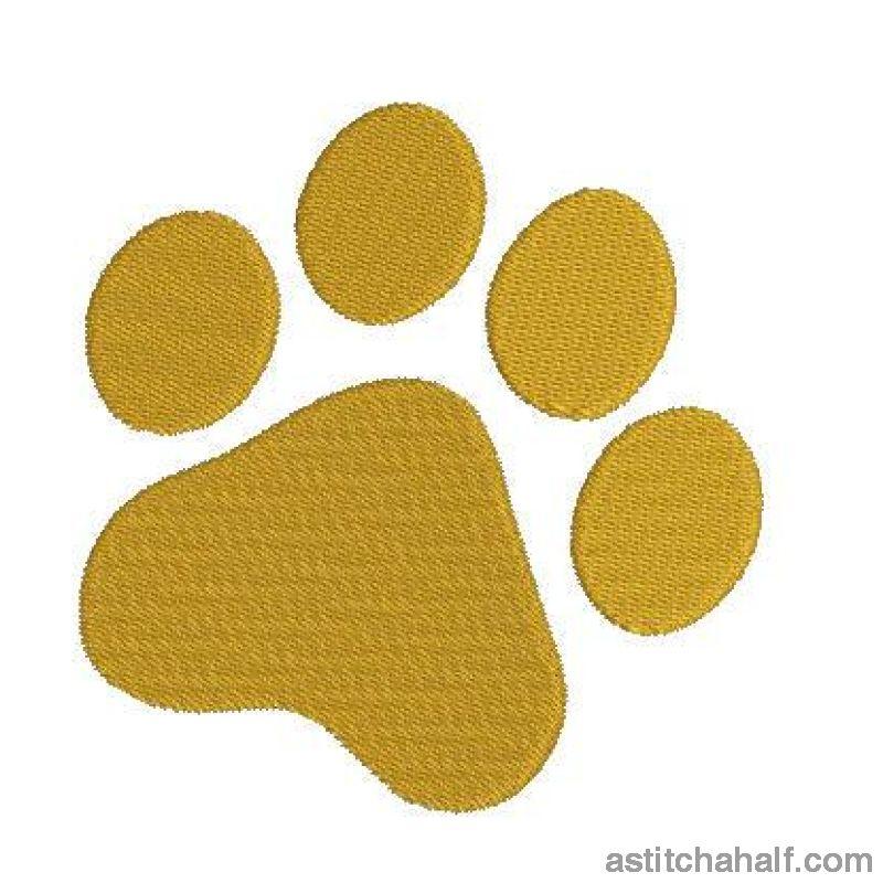 Tiger Paw - aStitch aHalf
