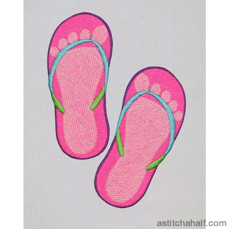 Toes Flip Flops - aStitch aHalf