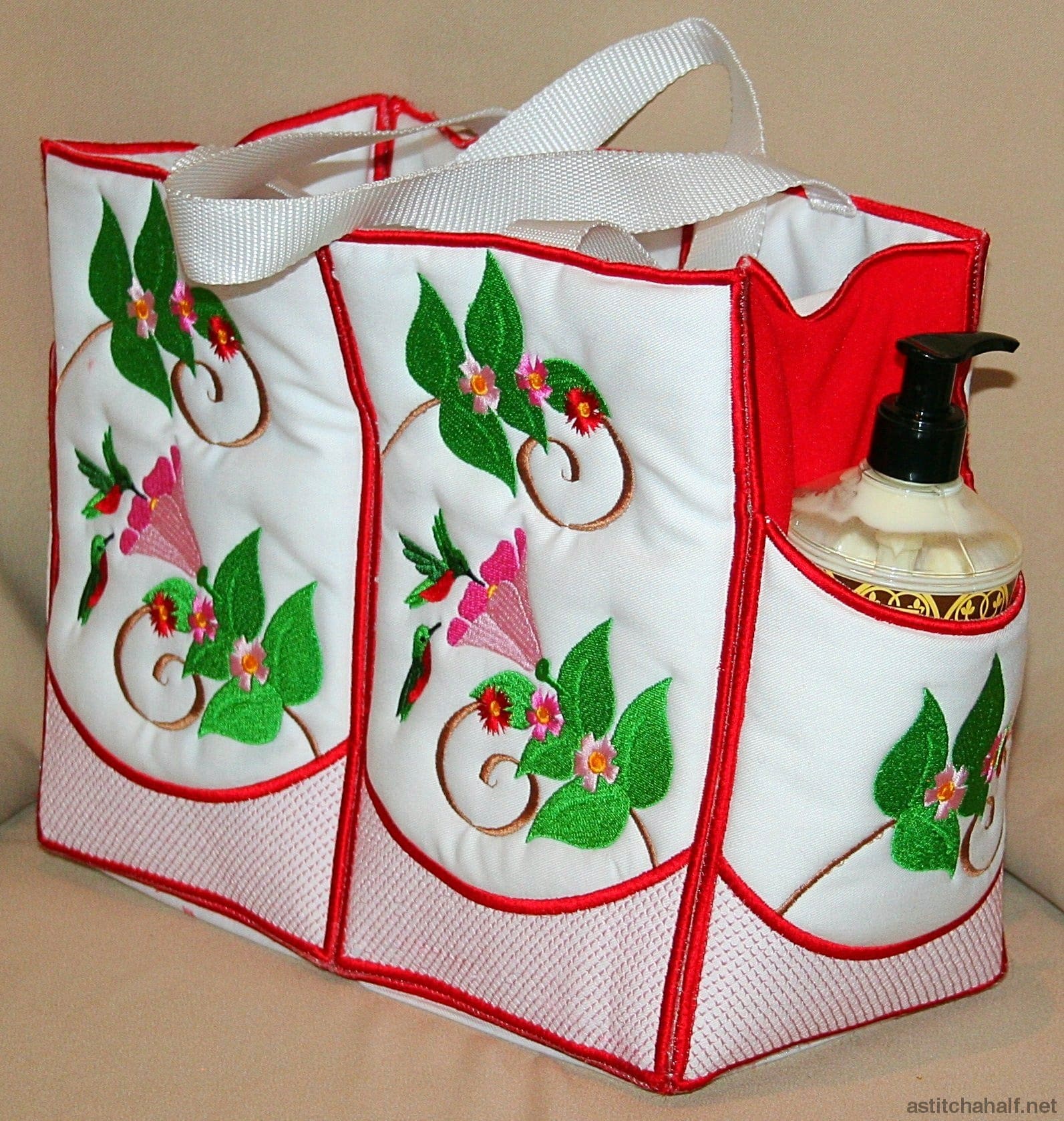 Tote Hummingbird - a-stitch-a-half
