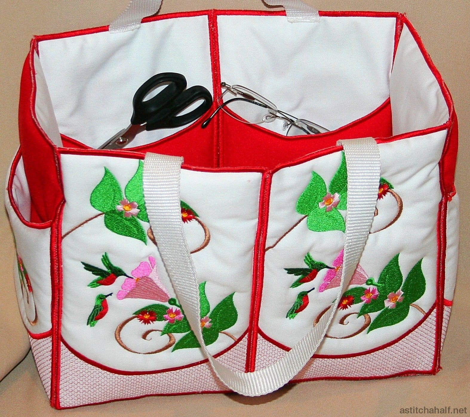 Tote Hummingbird - a-stitch-a-half