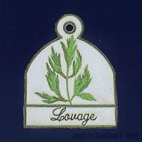 Towel Toppers Herbs - a-stitch-a-half