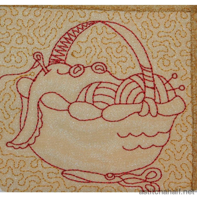 Trapunto Sewing Baskets - a-stitch-a-half