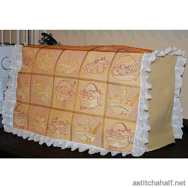 Trapunto Sewing Baskets - a-stitch-a-half