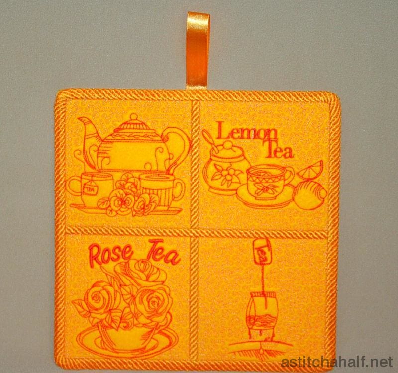 Trapunto Tea with Mum - a-stitch-a-half