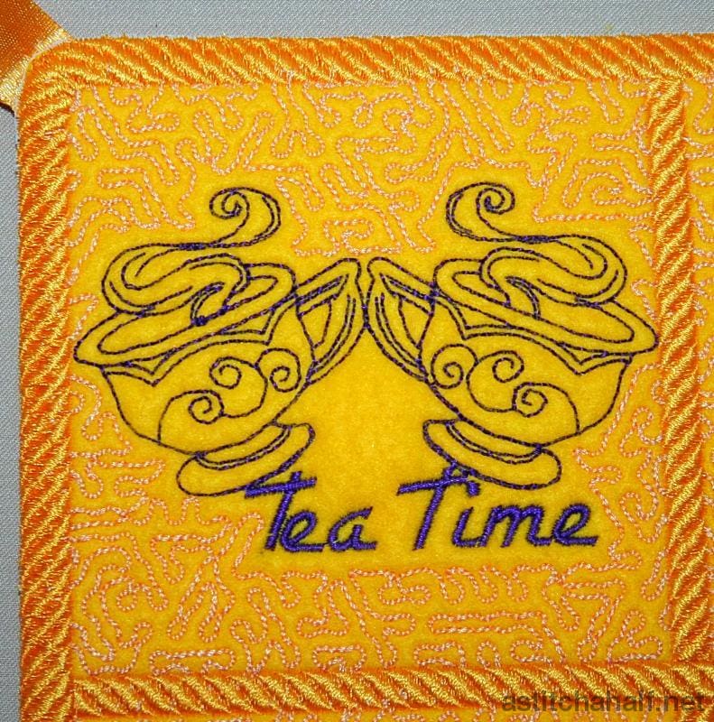 Trapunto Tea with Mum - a-stitch-a-half