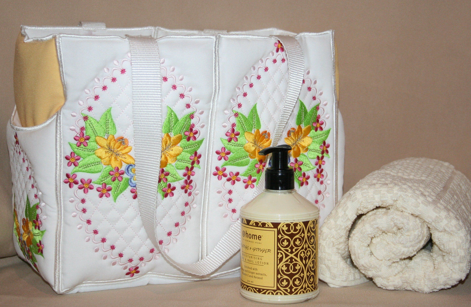 Touch of Spring Tote Bag - aStitch aHalf