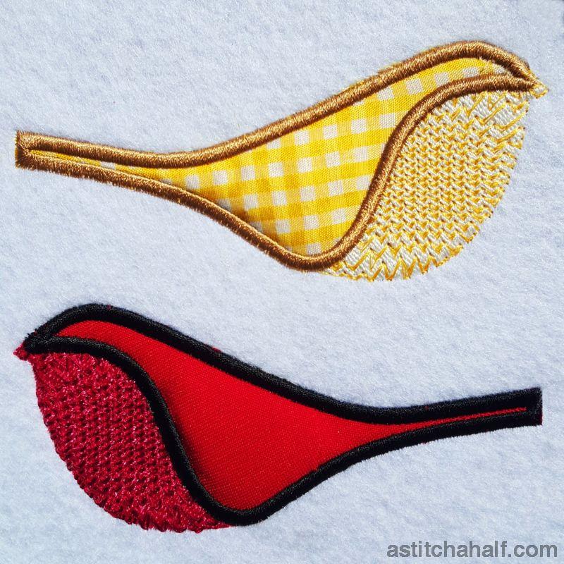 Tweet Applique - aStitch aHalf