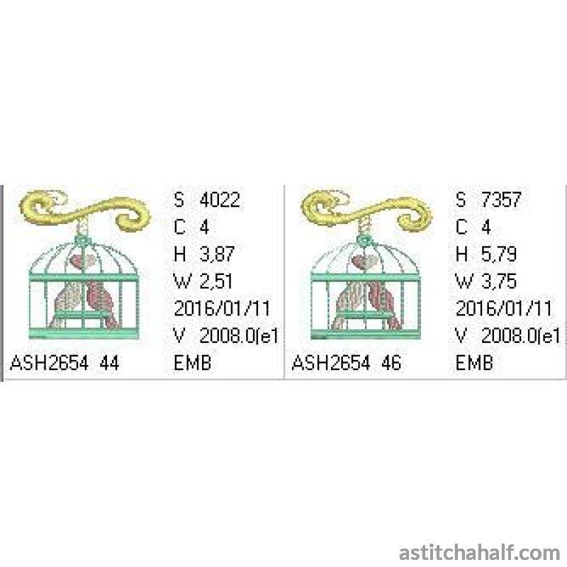 Tweety Birdcage - aStitch aHalf