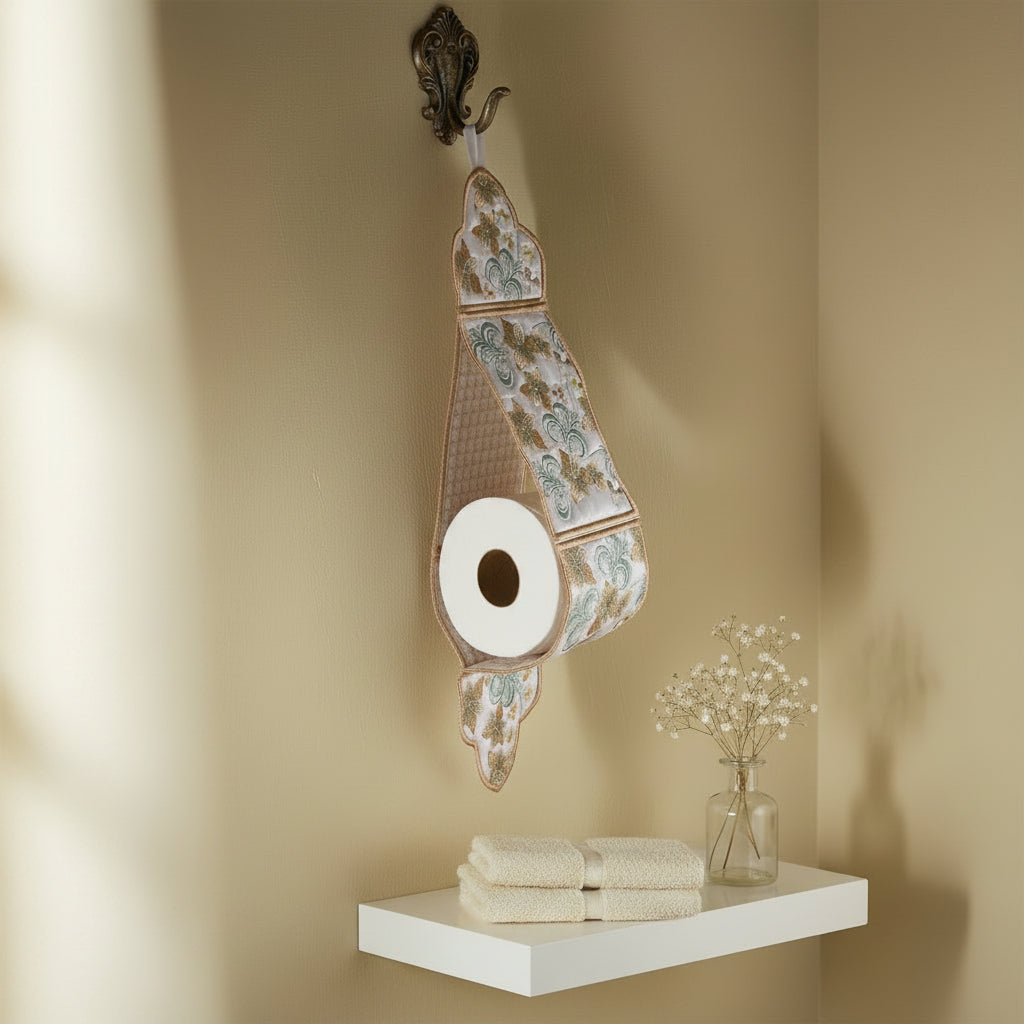 Urban Florals Toilet Roll Holder - aStitch aHalf