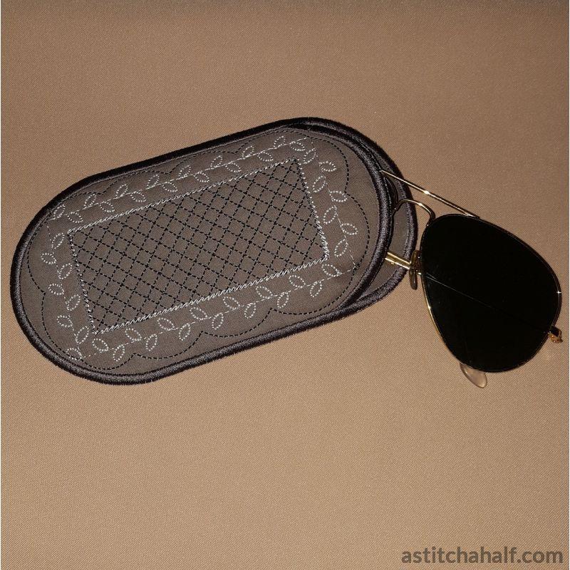 Vanilla Kisses Eyeglass Case - aStitch aHalf
