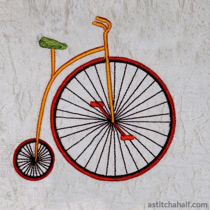 Vintage Big Wheeler - aStitch aHalf