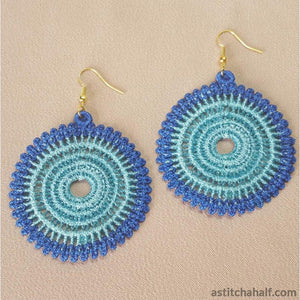 Vintage Freestanding Lace Earrings - aStitch aHalf