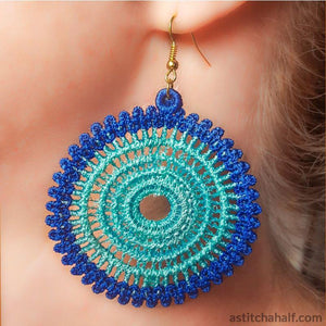 Vintage Freestanding Lace Earrings - aStitch aHalf