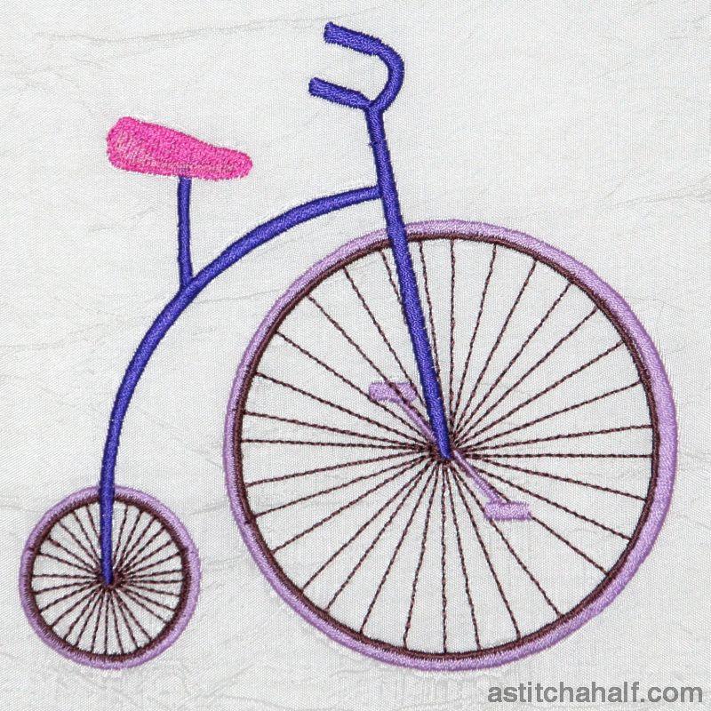 Vintage Penny Farthing - aStitch aHalf