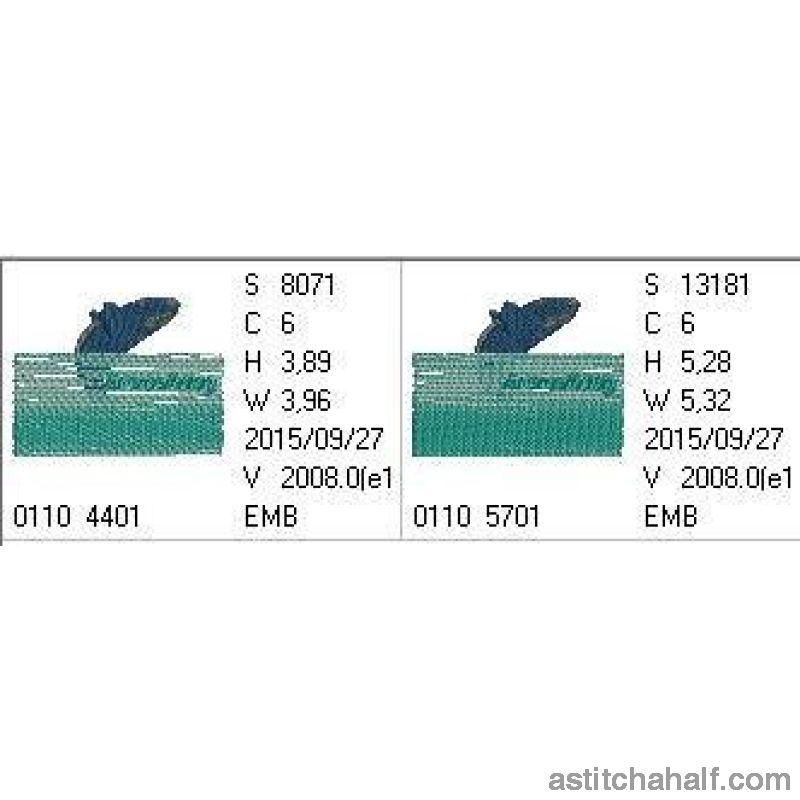 Whale Breaching - aStitch aHalf