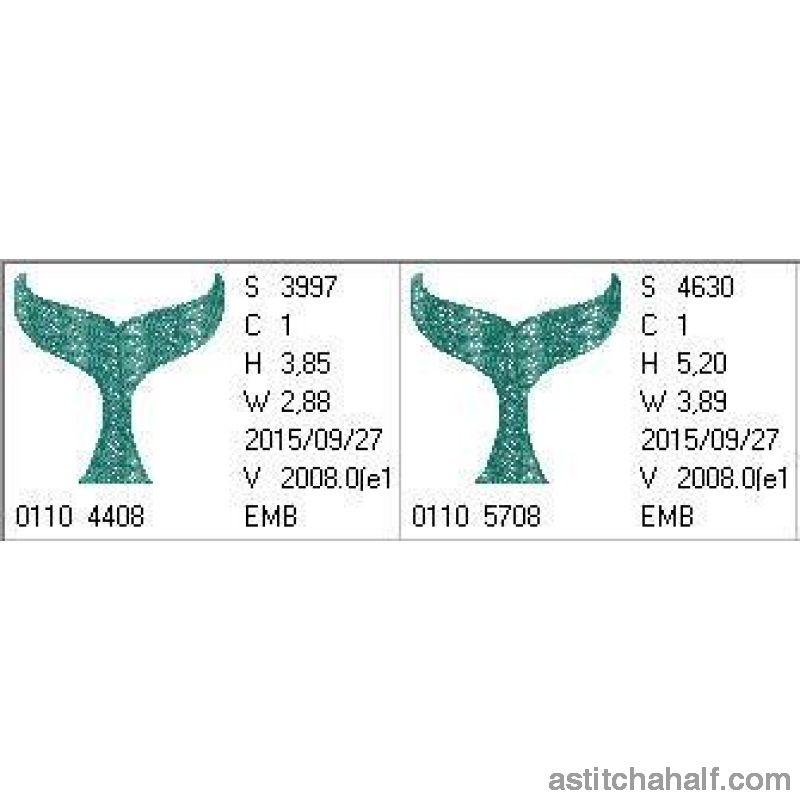 Whale Fluke - aStitch aHalf